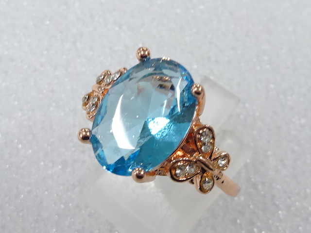 COLORED STONE FASHION RING / JP SIZE 20